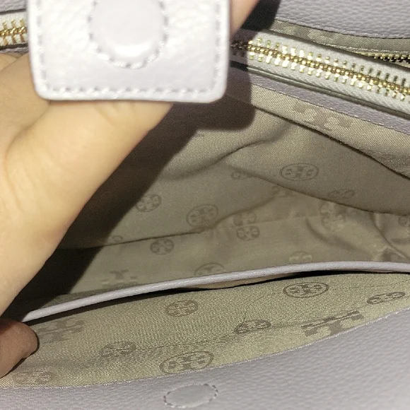 Tory Burch Carter Top Handle Lavender Satchel - Picture 6 of 11